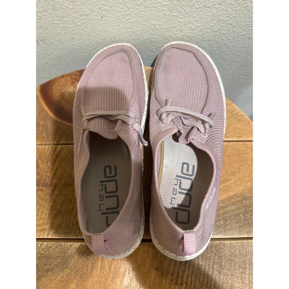 Hey Dude Wendy Halo Women's Sz 7 Light Pink Slip On Comfort Casual Loafer - Picture 5 of 8